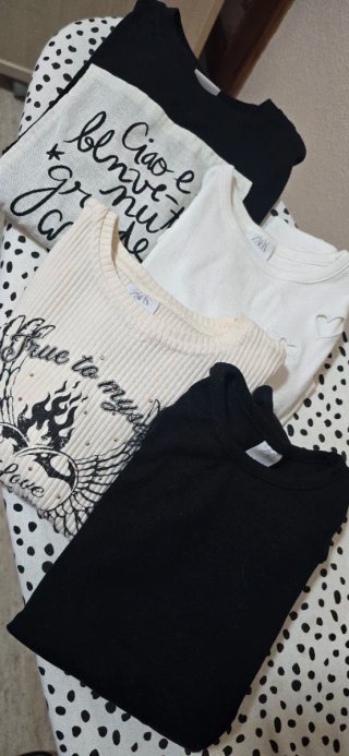 Lote 4 camisetas niña 9-10 años