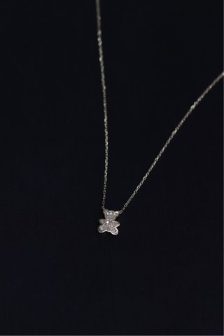 Collar Oso Diamantes Oro