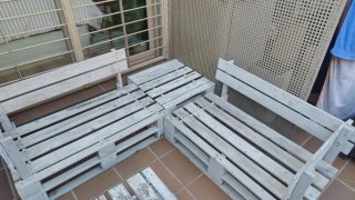 Bancos de terraza y jardín de madera
