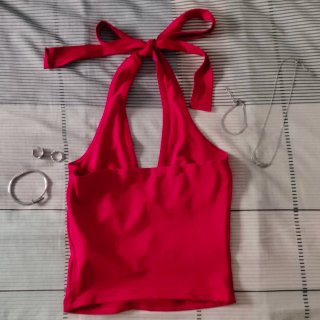 Top escote halter de SHEIN