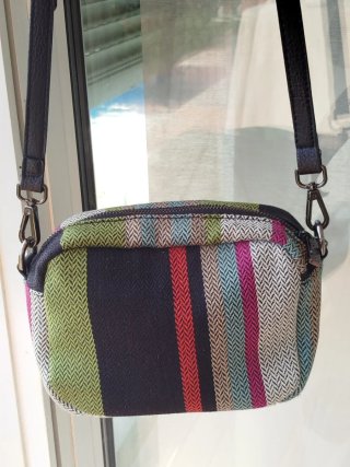 Bolso bandolera Furla multicolor rayas