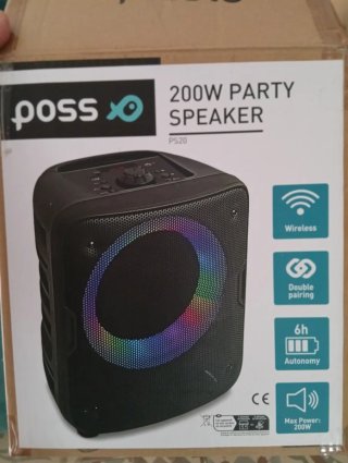 Altavoz Portátil Poss PS20 200W Bluetooth