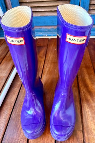 Botas de agua Hunter moradas