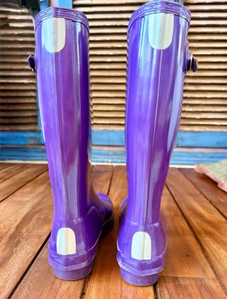 Botas de agua Hunter moradas