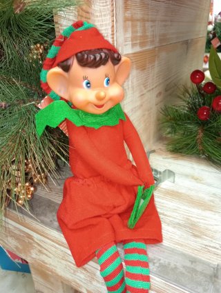 Elfo Navideño Rojo y Verde