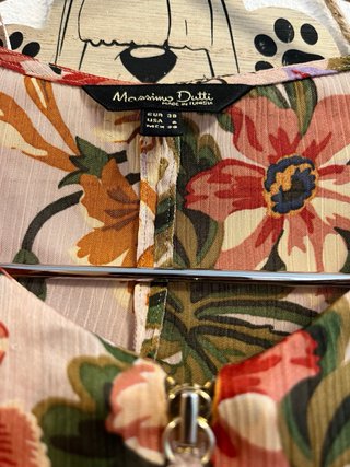 Blusa Massimo Dutti floral talla 38