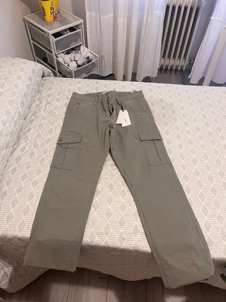 Pantalón cargo verde medio Silbon