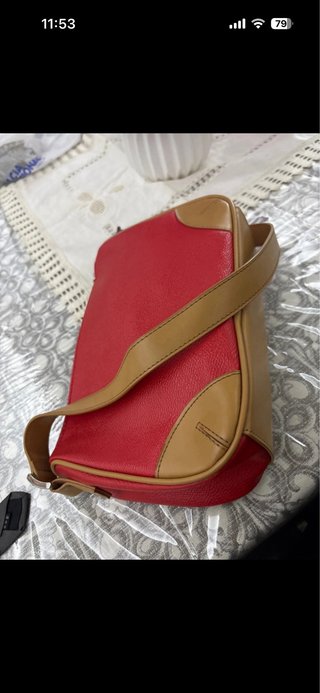 Borsa Carpisa donna rossa e cuoio