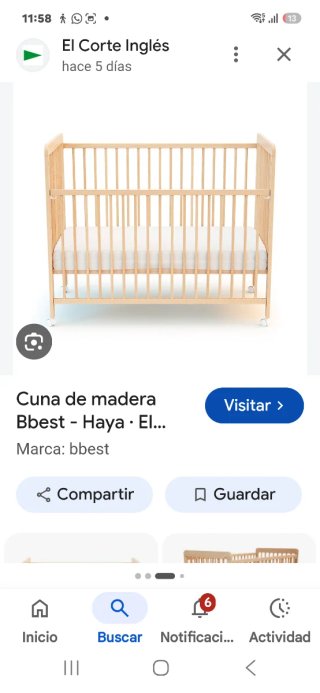 Cuna de madera Bbest - Haya