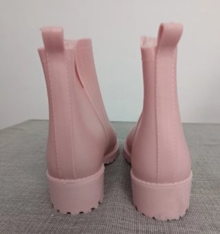 Botas de agua rosas