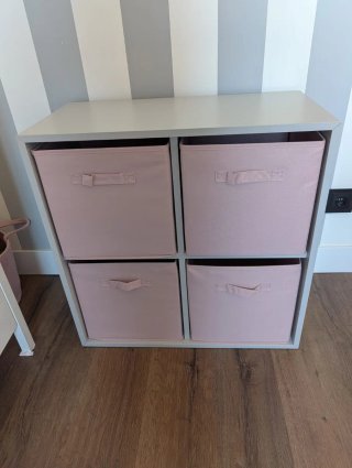 Módulo cubos Eket Ikea gris