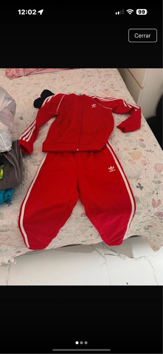 Chándal Adidas Rojo Talla 11-12