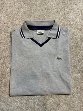 Polo Lacoste Gris Talla
