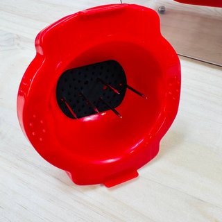 Cortador picador 6 en 1 rojo para frutas y verdura