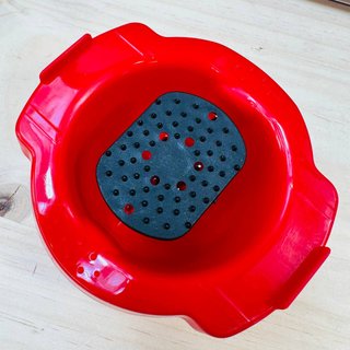 Cortador picador 6 en 1 rojo para frutas y verdura