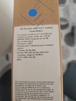 HP Pavilion x360 14-ek1024ns Completamente Nuevo