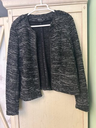 Chaqueta jaspeada tipo Chanel Plast Own