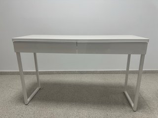 Escritorio blanco brillo con cajones IKEA