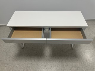 Escritorio blanco brillo con cajones IKEA