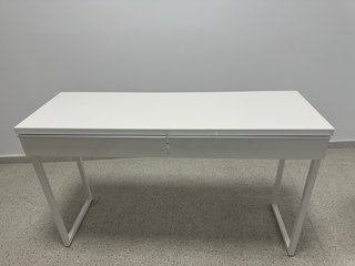 Escritorio blanco brillo con cajones IKEA