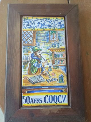 Azulejo Manises 50 Años Farmacéutico