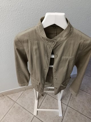 Chaqueta Extenso Lino Verde Talla 42