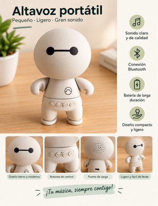 Altavoz Portátil Bluetooth Beige