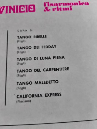 Vinilo Tanghi - Vinicio Fisarmonica & Ritmi