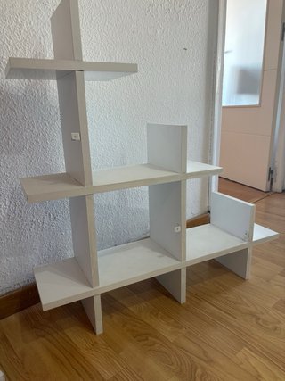 Conjunto 2 Estanterías Madera Blanca