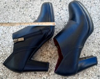 Botines tacón negros 37