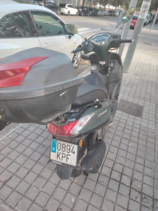 Yamaha Scooter Gris/Verde