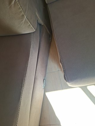 Sofá modular L grande beige/marrón