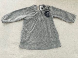Vestido Zara Baby Gris de 3-6 meses