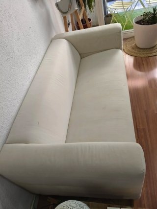 Sofá de 2 plazas beige