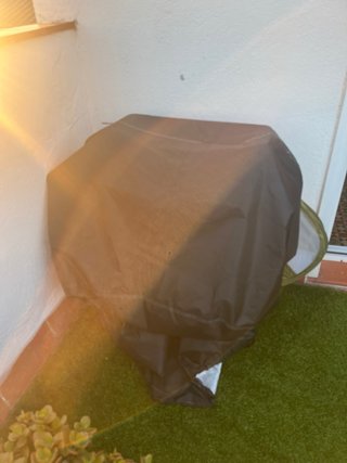Barbacoa Carbón Portátil Metal y Madera