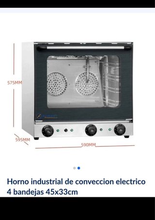 Horno Convección Eléctrico 4 Bandejas