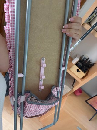 Tabla de planchar de juguete rosa