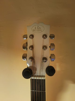 Guitarra Electroacústica Blanca