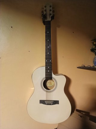 Guitarra Electroacústica Blanca