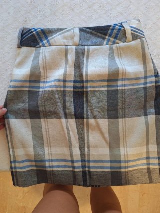 Falda de cuadros otoño