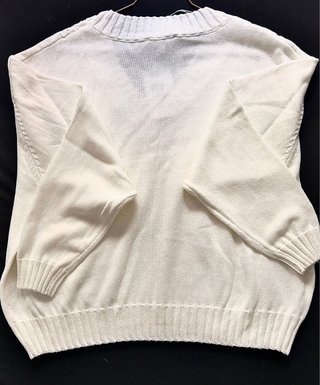 Jersey Desigual Blanco Encaje Talla L