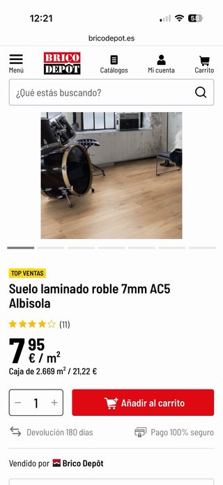 Tarima laminada AC5 Cooke & Lewis Albisola