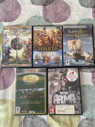 Lote 5 Juegos PC: American Conquest, Sparta, Patri