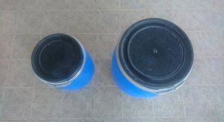 Bidones 120L y 60L Azul