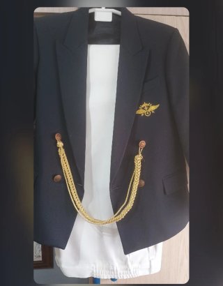 Traje de comunión azul marino