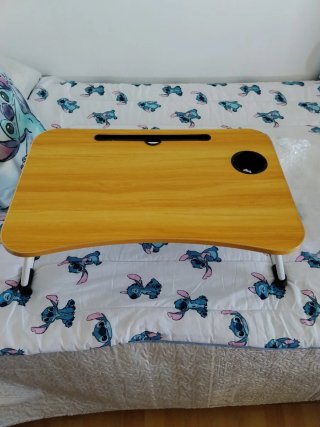 Mesa Plegable Pequeña Madera y Plástico