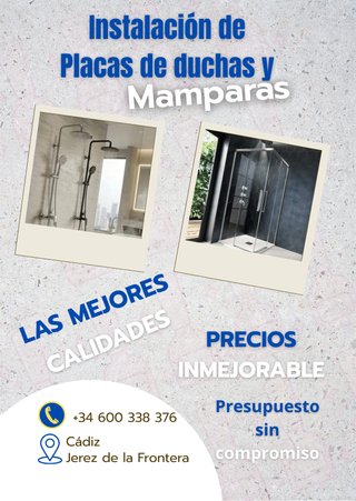 Placas de ducha y mamparas