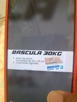 Báscula Digital 30KG Acero Inoxidable
