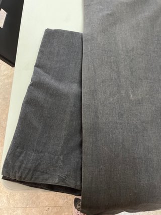 Cortinas grises de tela