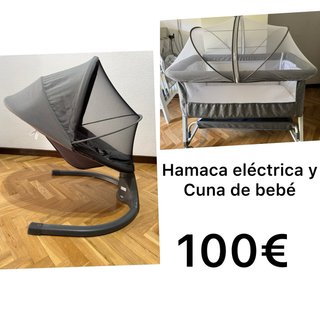 Hamaca electrica y Cuna Bebé Eléctrica 3 en 1